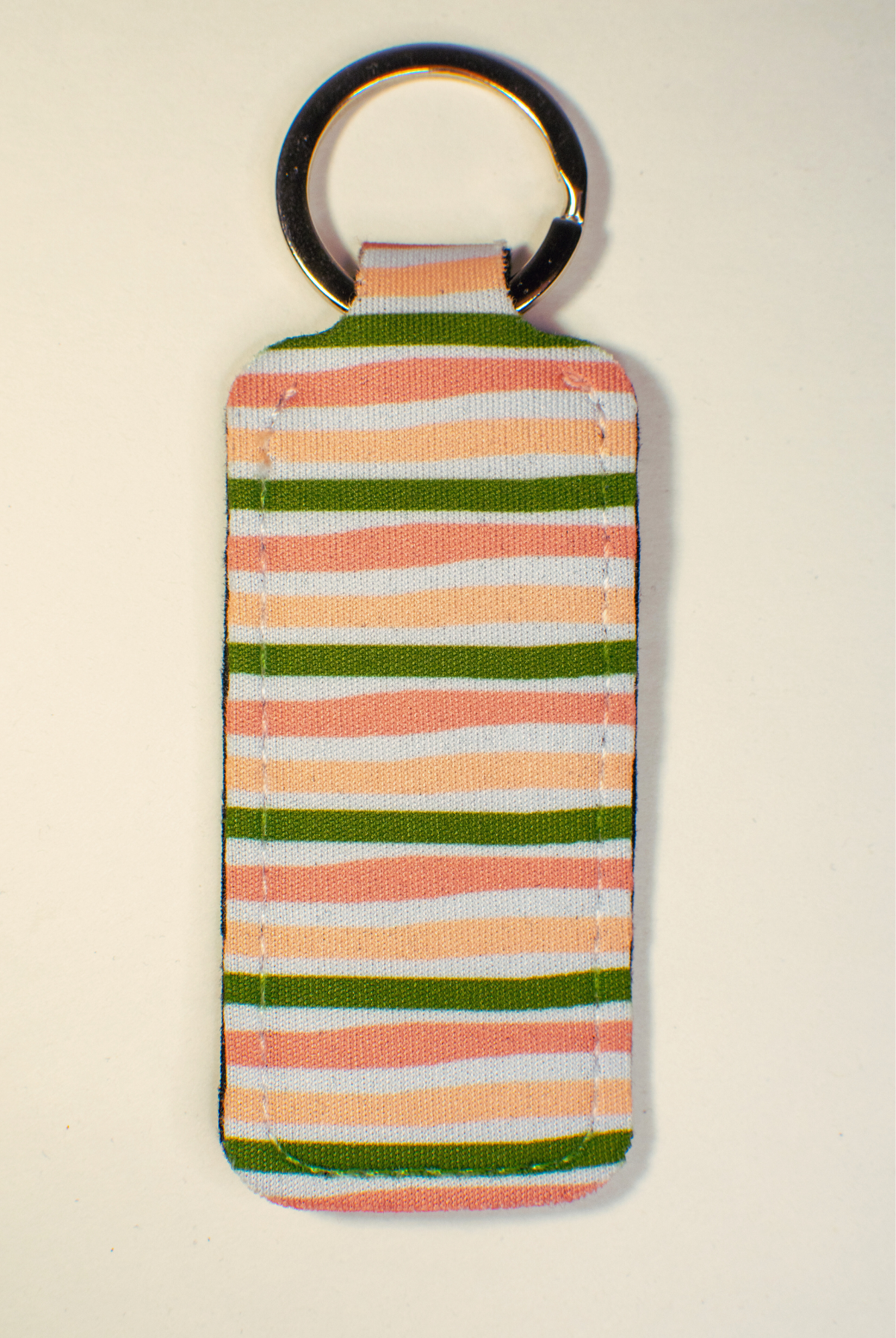 Stripes Lip Balm Keychain