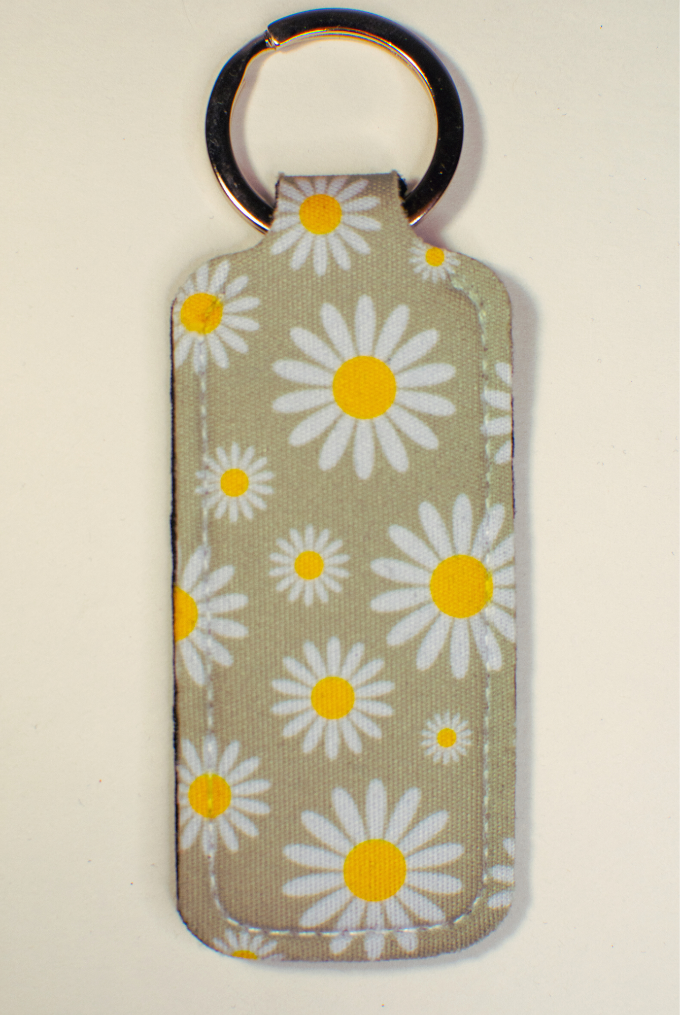Sage Flowers Lip Balm Keychain