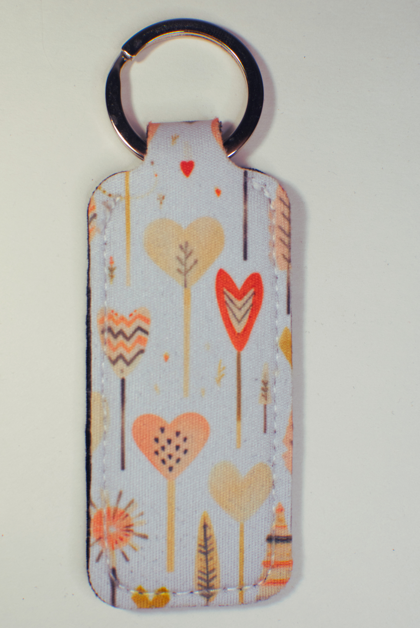 Heart Balloons Lip Balm Keychain