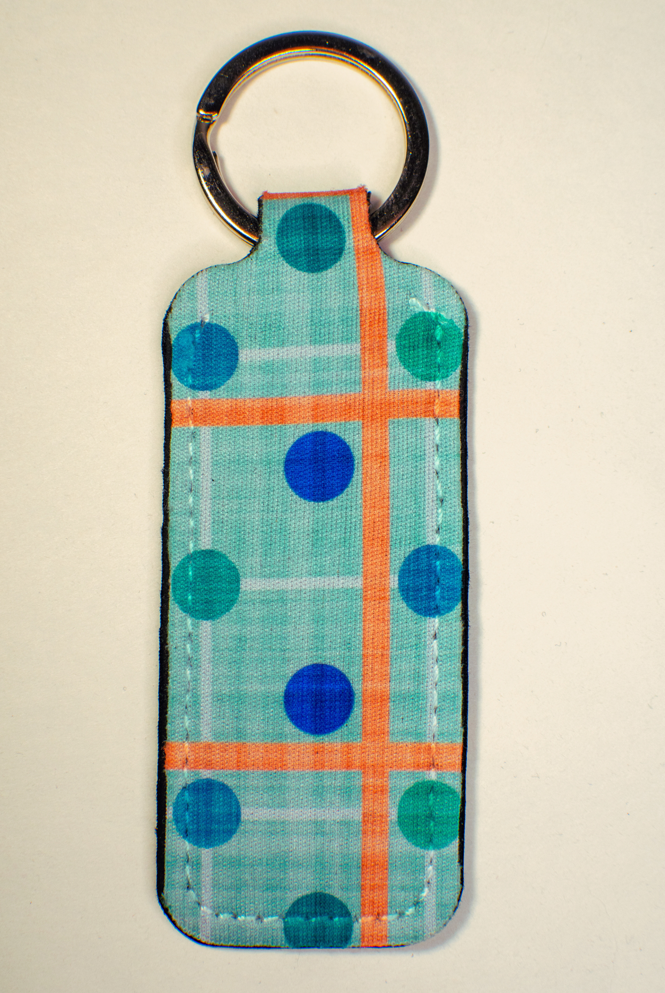 Geometric Lip Balm Keychain