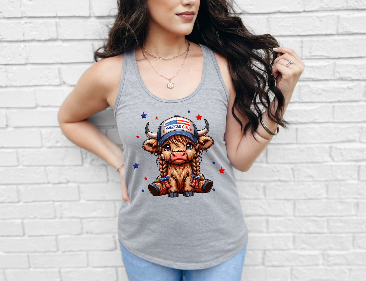 American Girl Highland Cow Tank