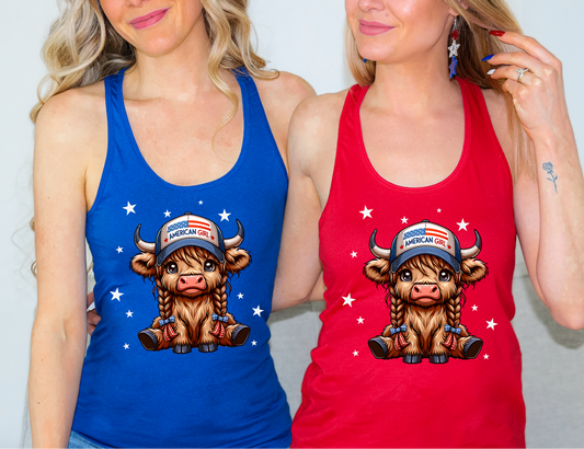 American Girl Highland Cow Tank