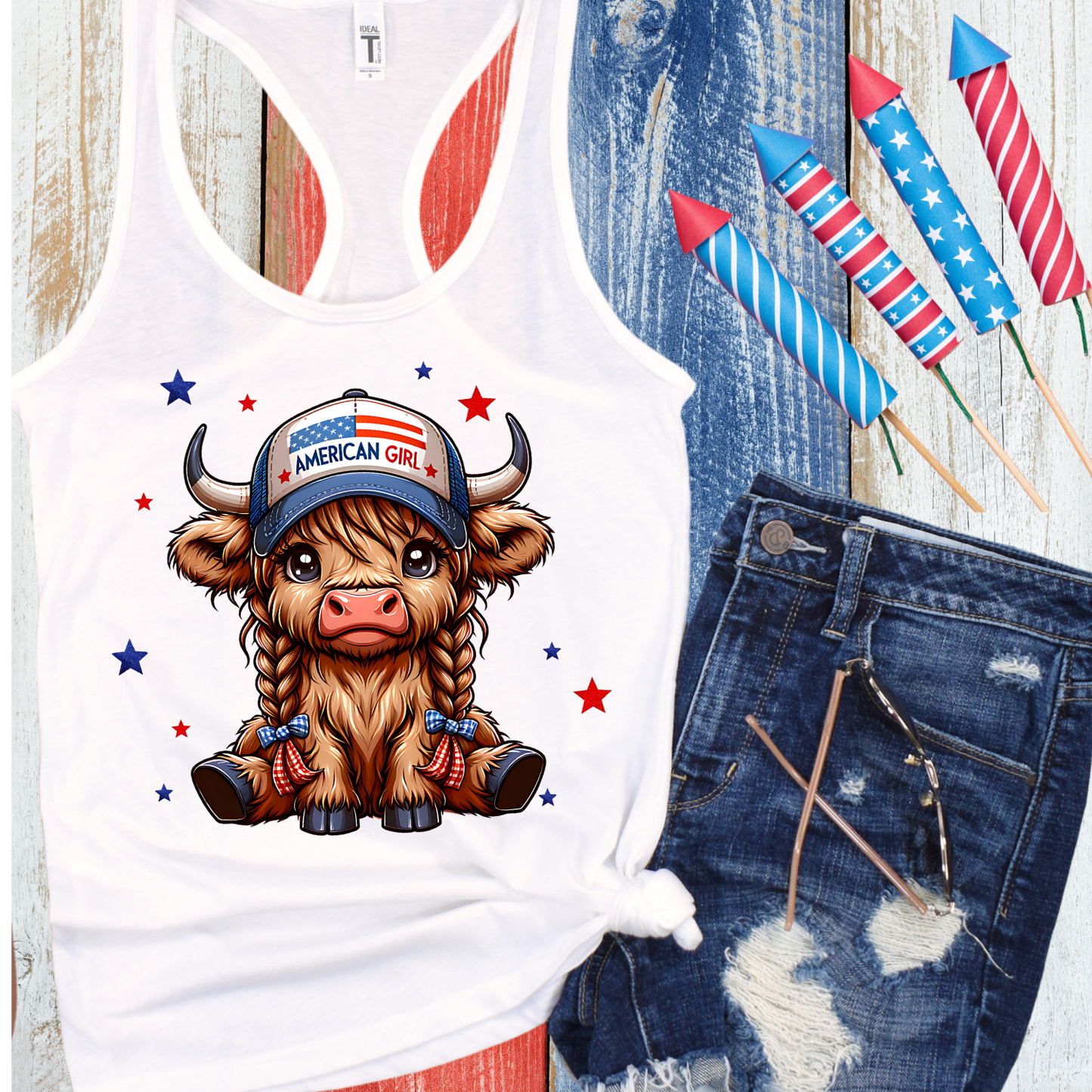American Girl Highland Cow Tank