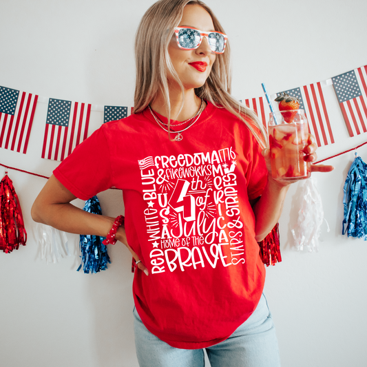 4th of July Doodle T-shirt