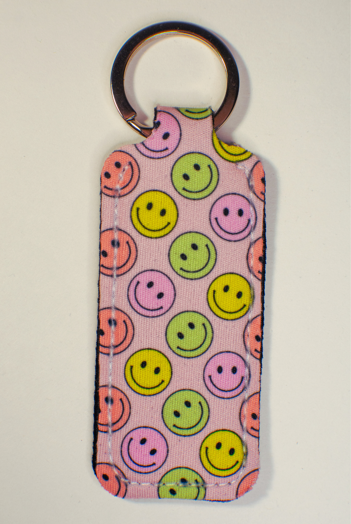 Smiley Lip Balm Keychain
