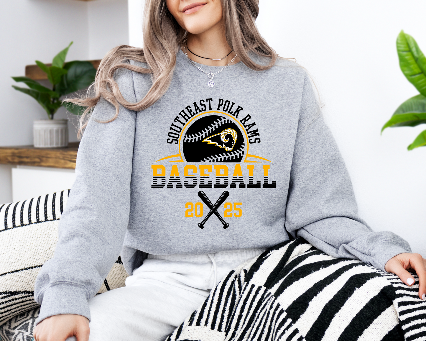 Baseball Rams 2025 Sweatshirt