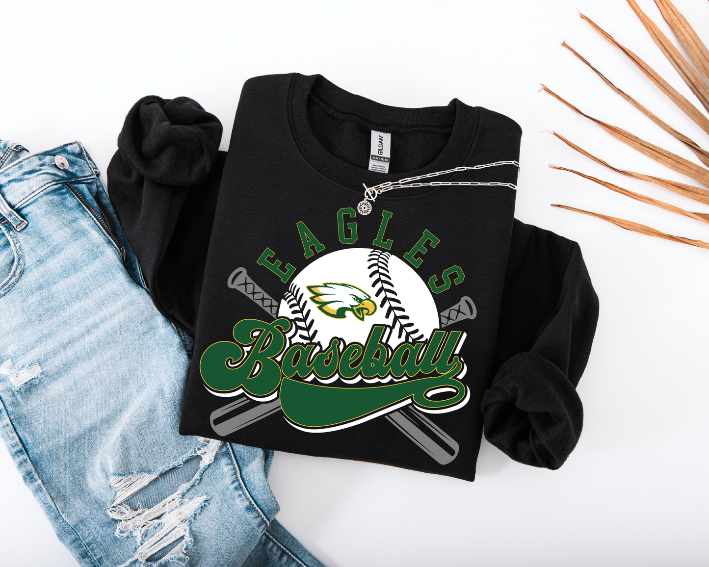 Saydel Eagles Retro Baseball Sweatshirt