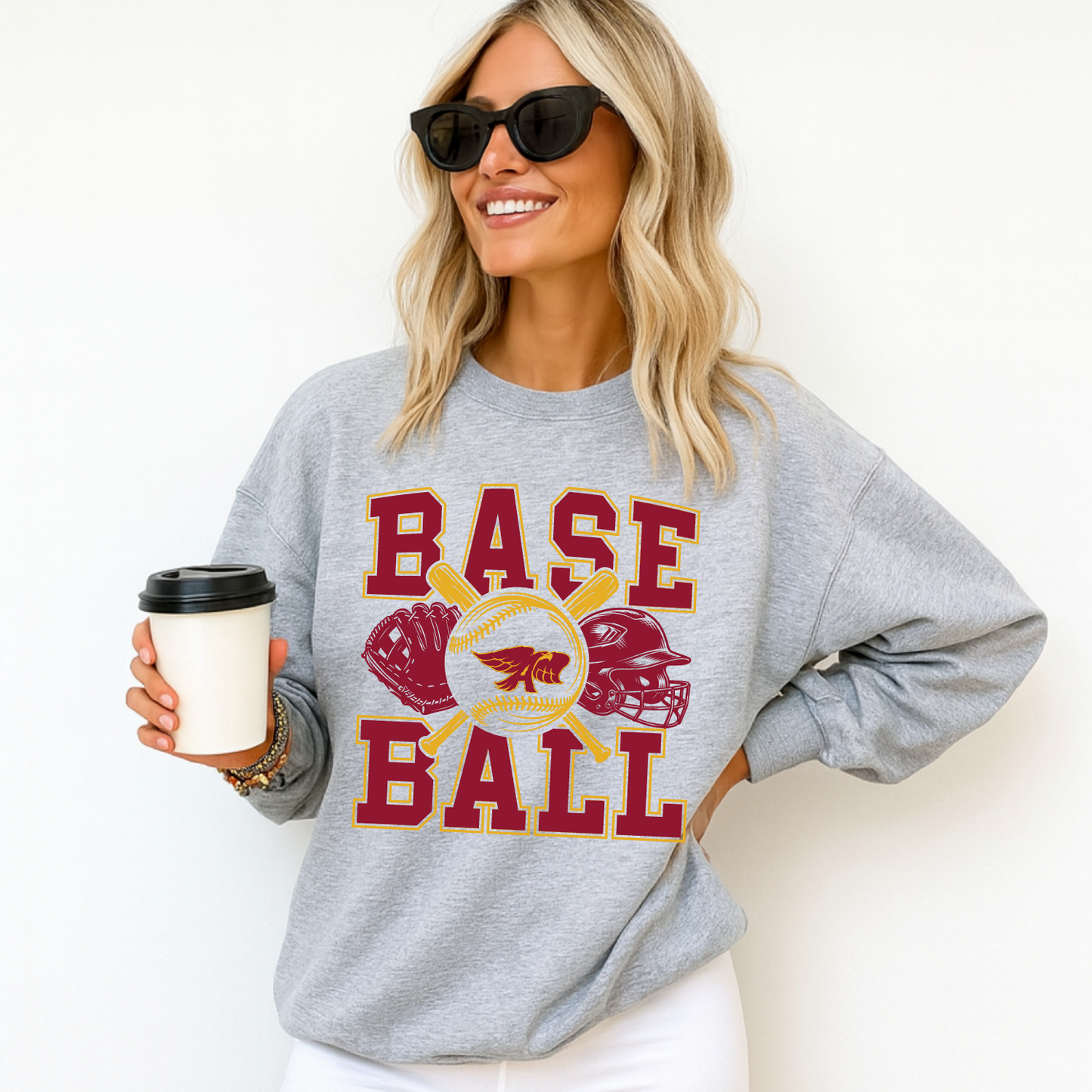 Ankeny Hawks Baseball Stack Sweatshirt