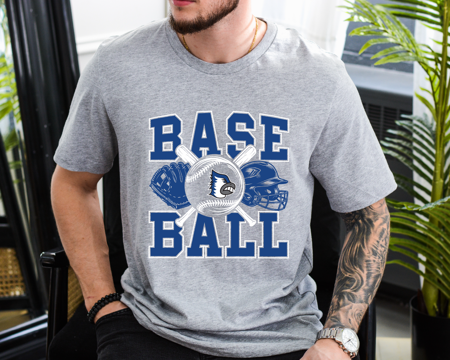BF Bluejays Baseball Stack T-Shirt