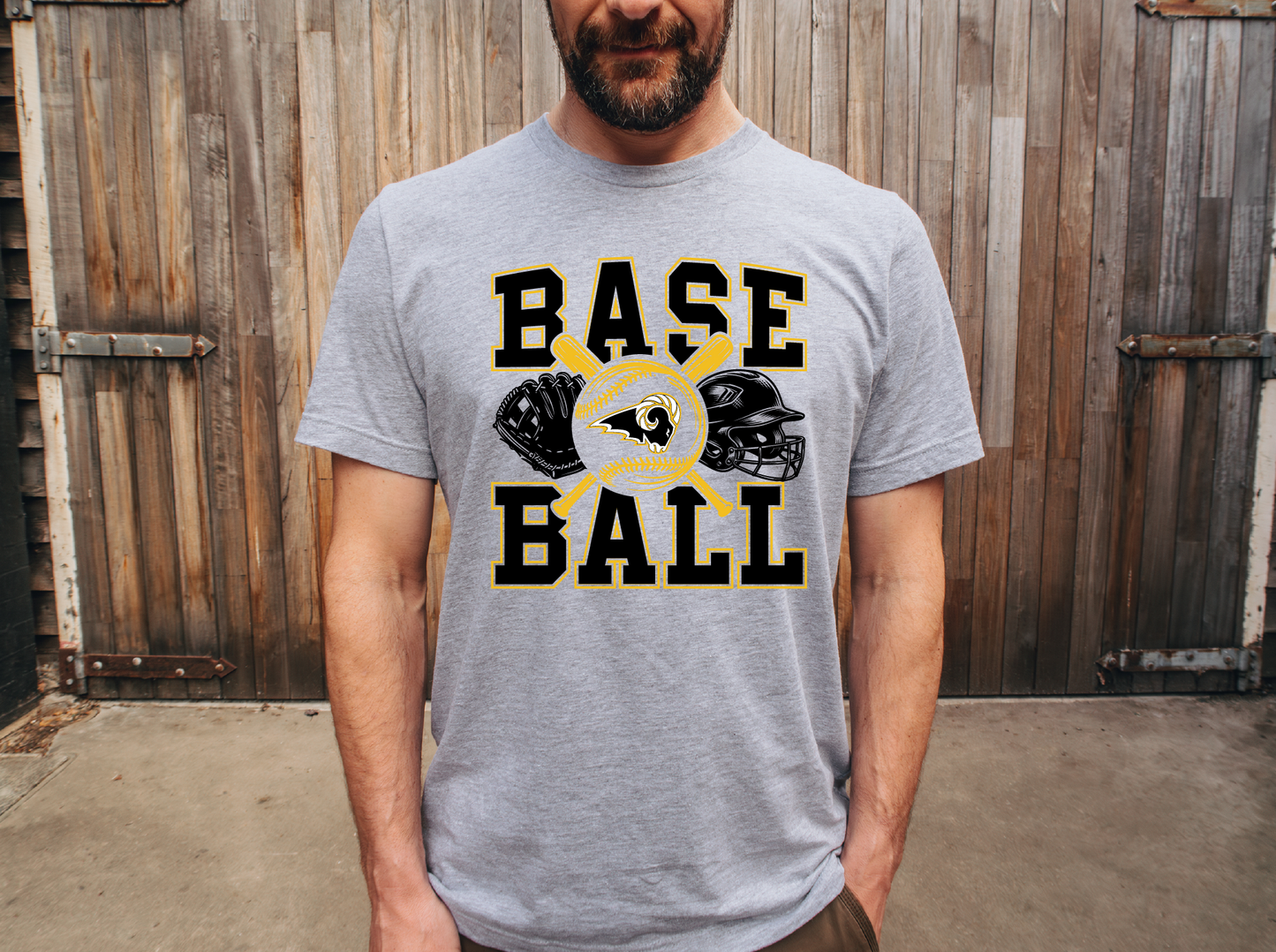 SEP Rams Baseball Stack T-Shirt