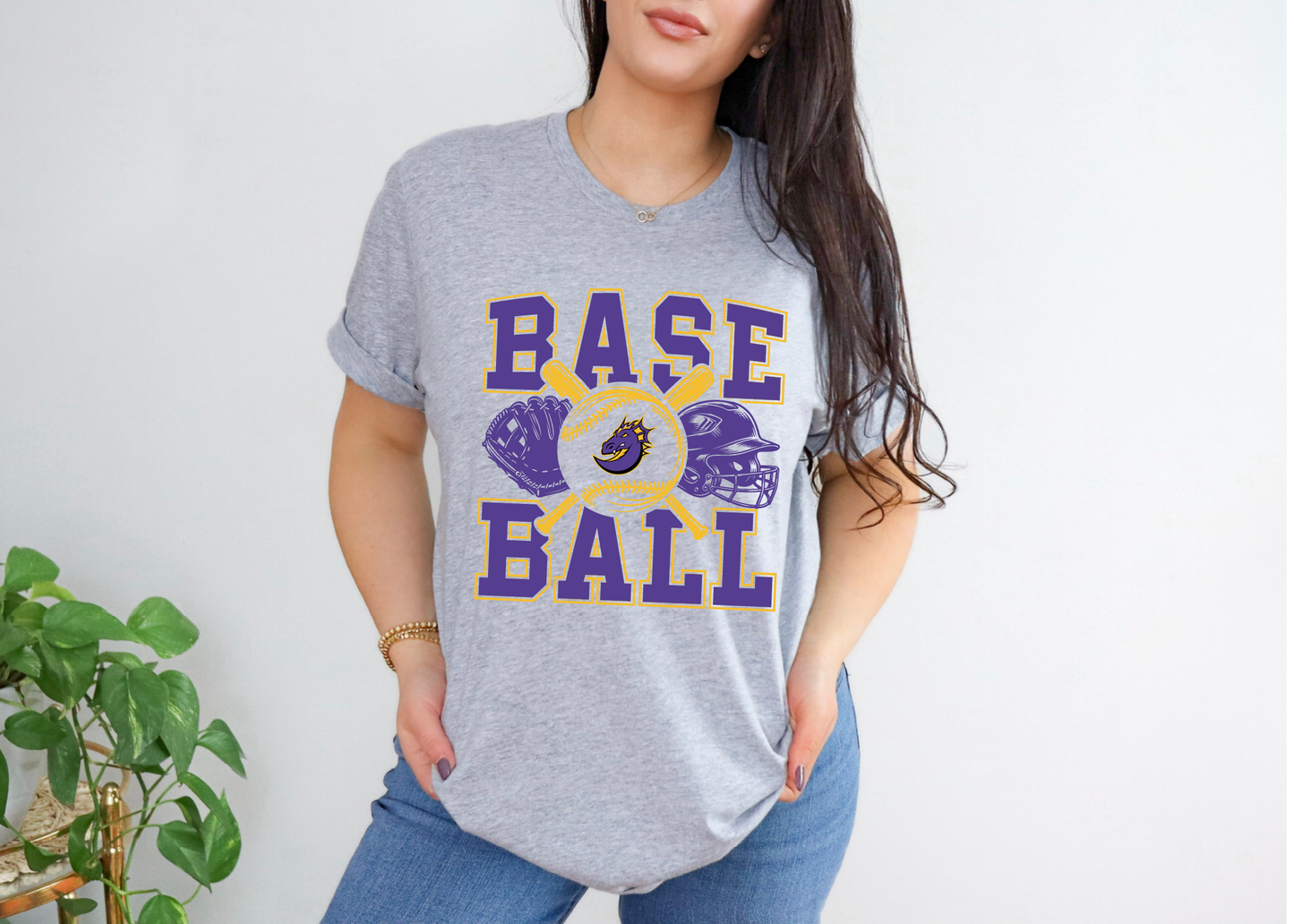 Johnston Dragons Baseball Stack T-Shirt