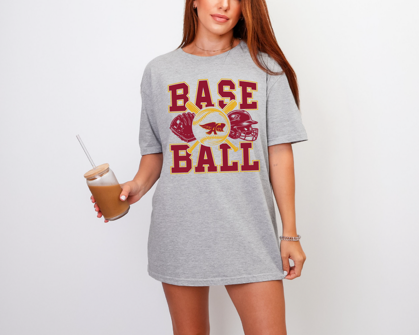 Ankeny Hawks Baseball Stack T-Shirt