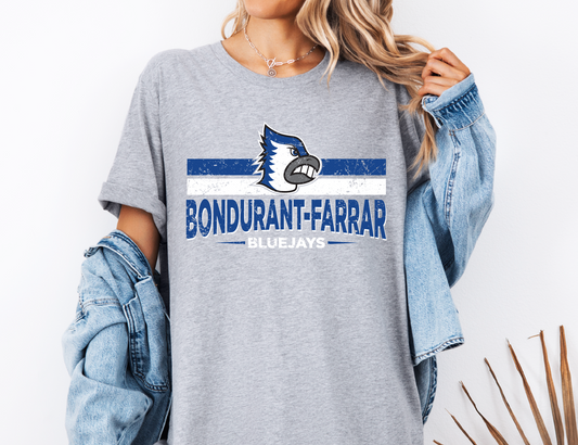 Bondurant Farrar Bluejays Linear T-Shirt