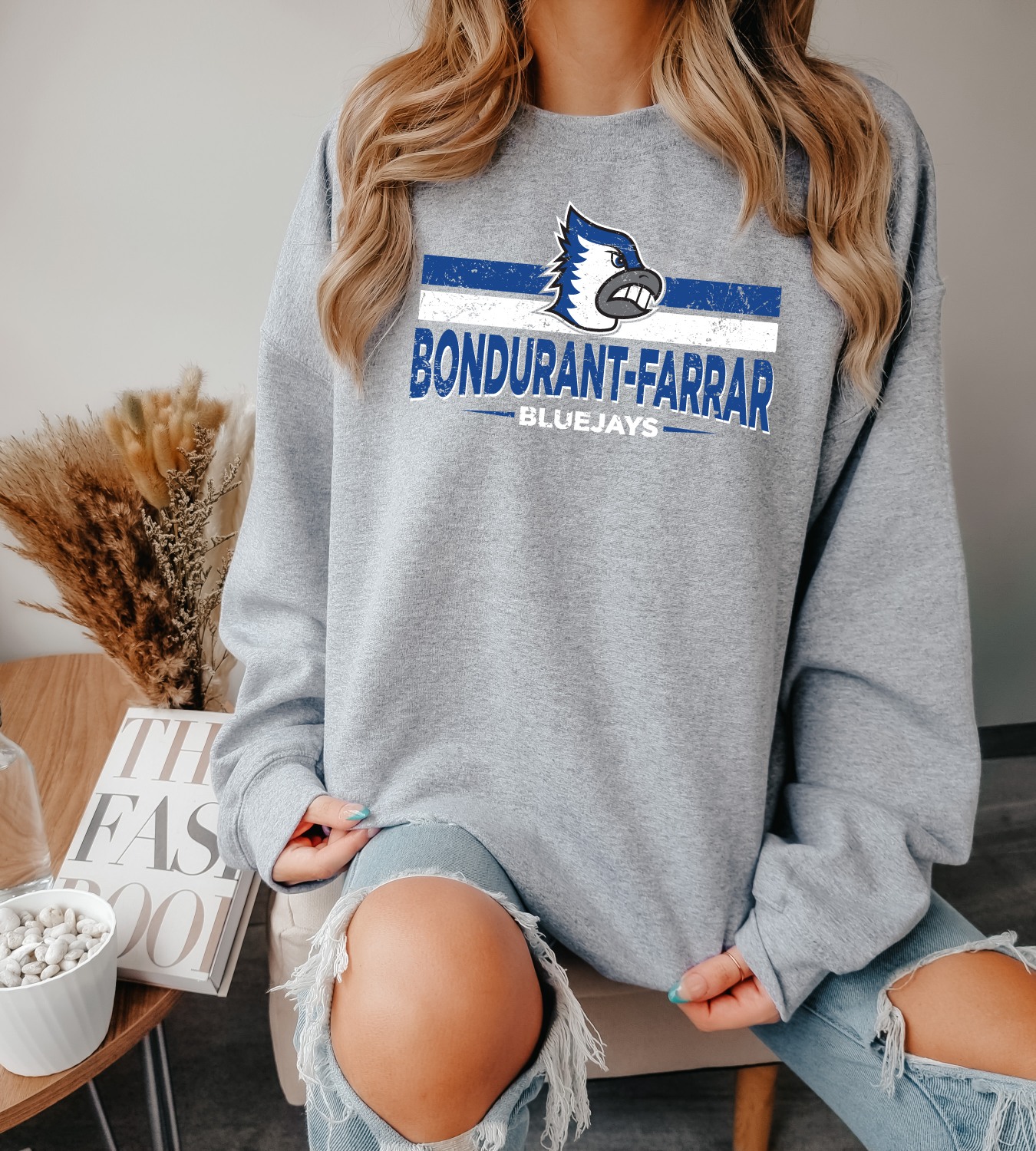 Bondurant Farrar Bluejays Linear Sweatshirt