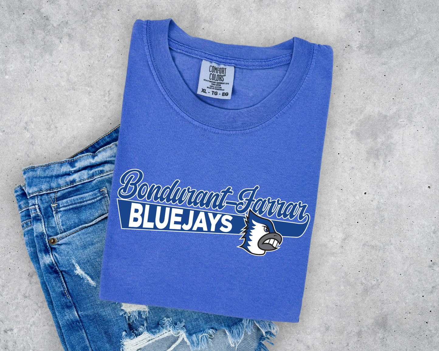Retro Bondurant-Farrar Bluejays T-shirt