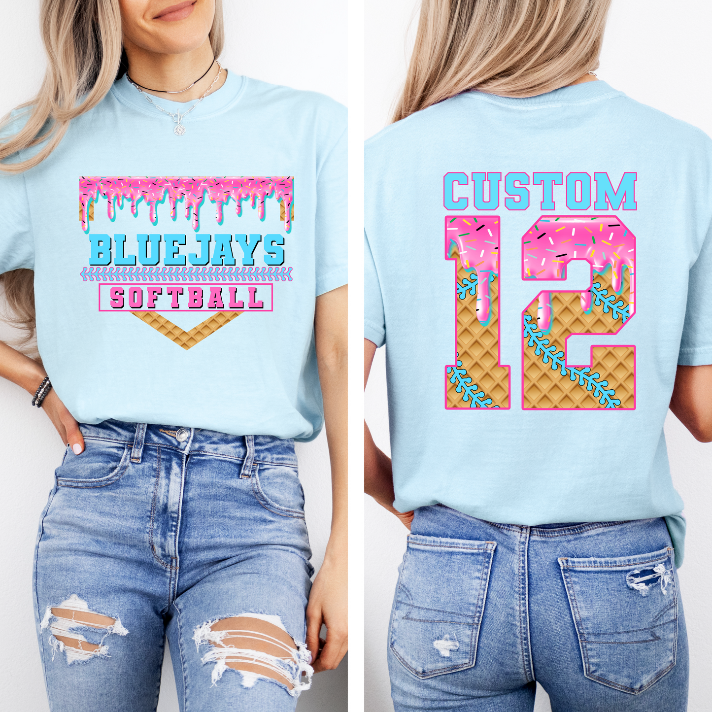 Softball Drip CUSTOM TEAM T-shirt