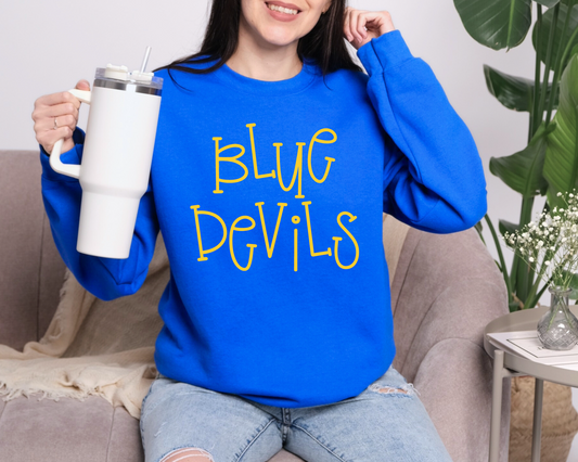 Bouncy Blue Devils  Sweatshirt