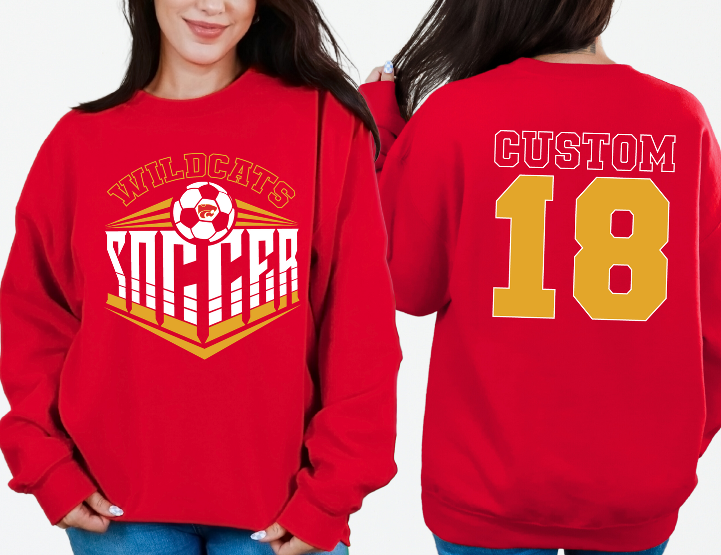 Carlisle Wildcats Soccer Sweatshirt - Customized