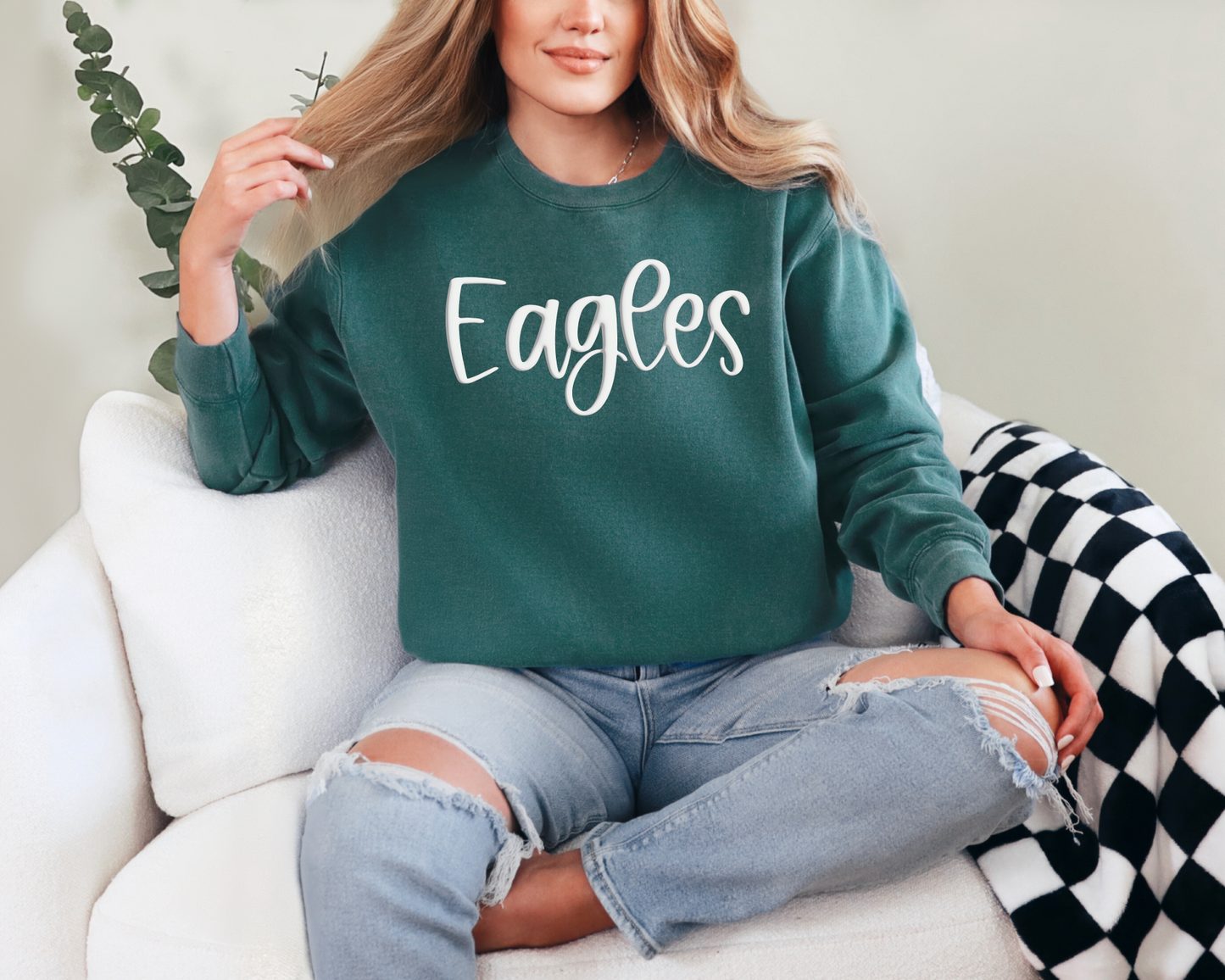 3D Puff Eagles Sweatshirt