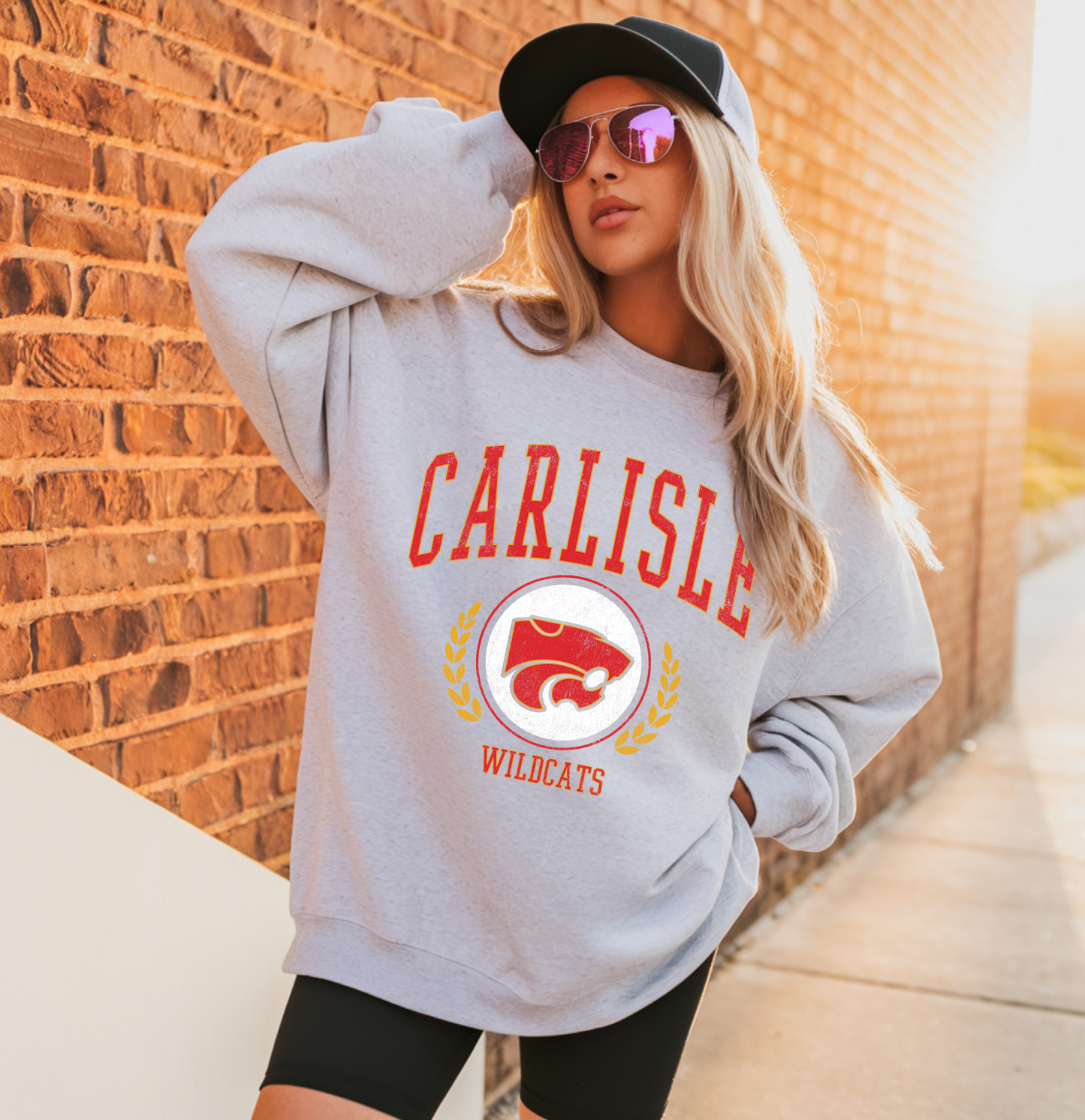 Carlisle Wildcats Crest Sweatshirt