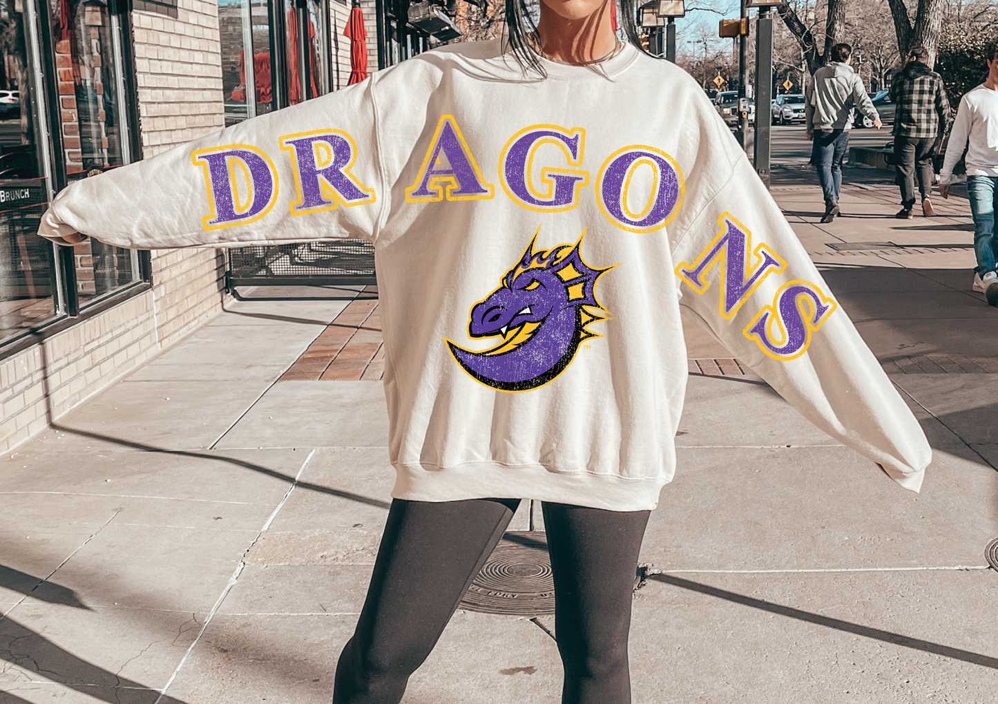 Johnston Dragons Vintage Full Sleeve Sweatshirt