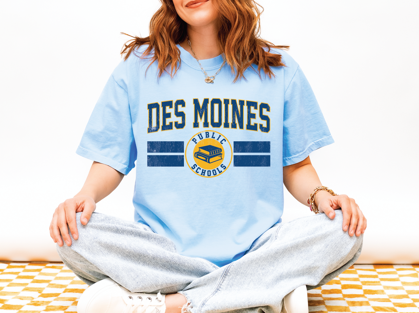 Des Moines Public Schools Arched Linear T-Shirt
