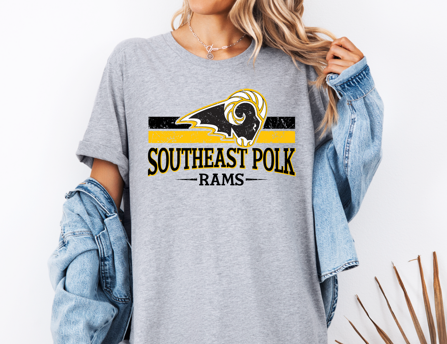 Southeast Polk Rams Distressed T-shirt