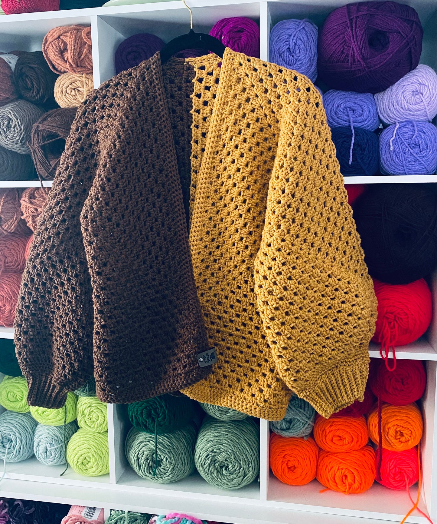 Dual Toned Hand Crocheted Cardigans