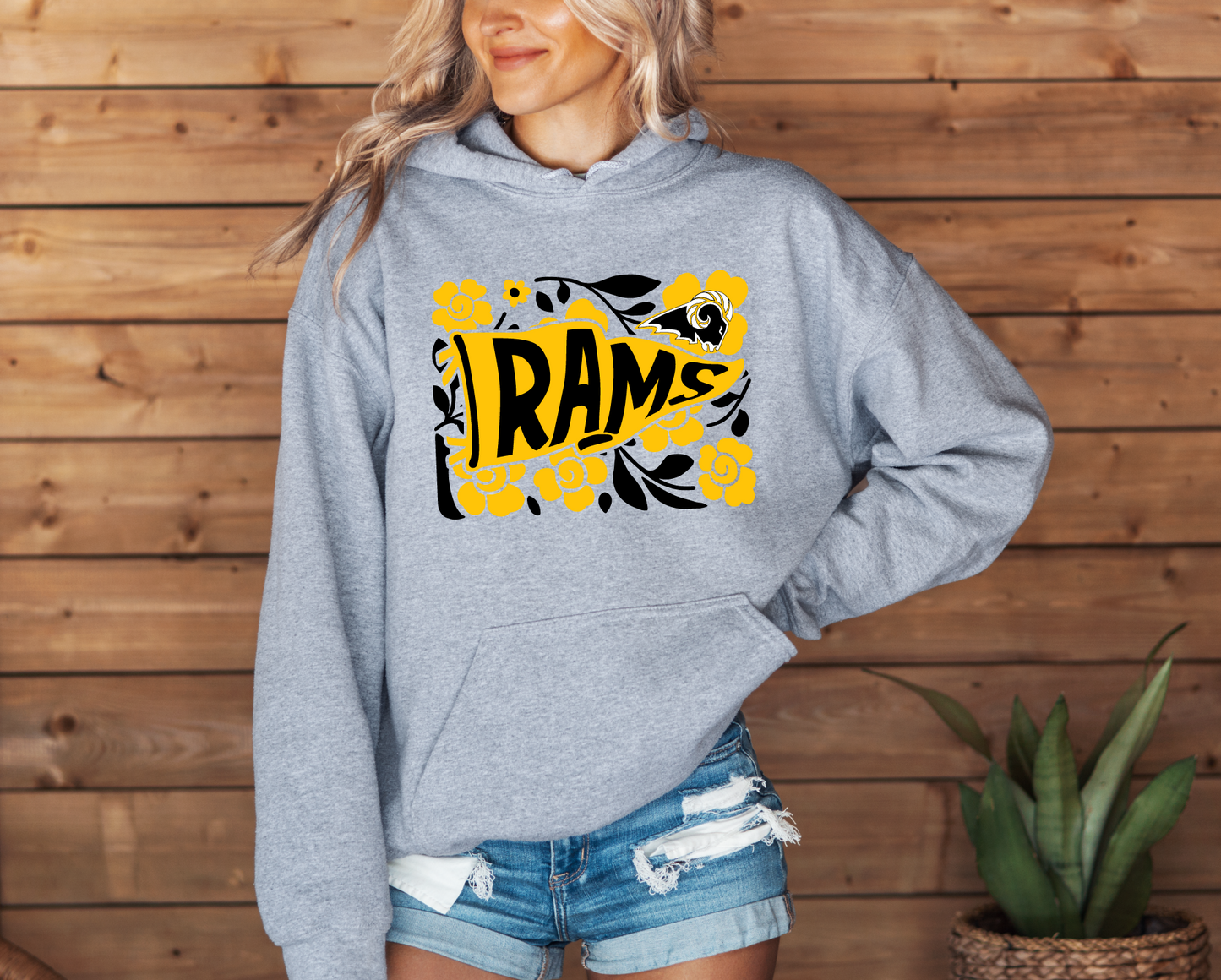 SEP Rams Floral Pennant Sweatshirt