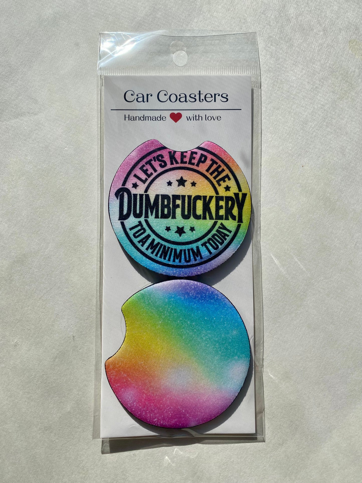 Boho Checker - Car Coasters