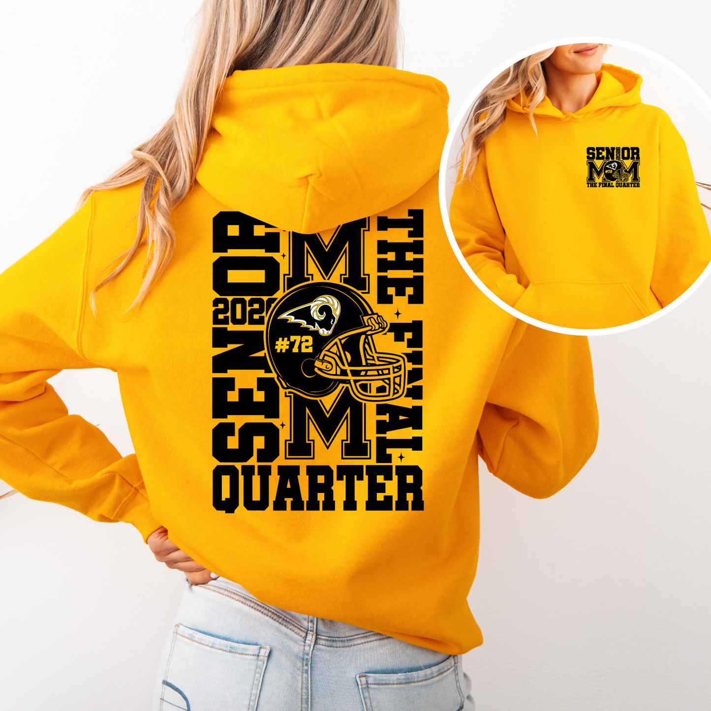SEP Senior Mom Final Quarter Football Sweatshirt