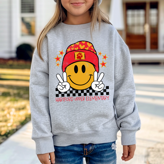 Carlisle Wildcats Smiling Beanie Sweatshirt