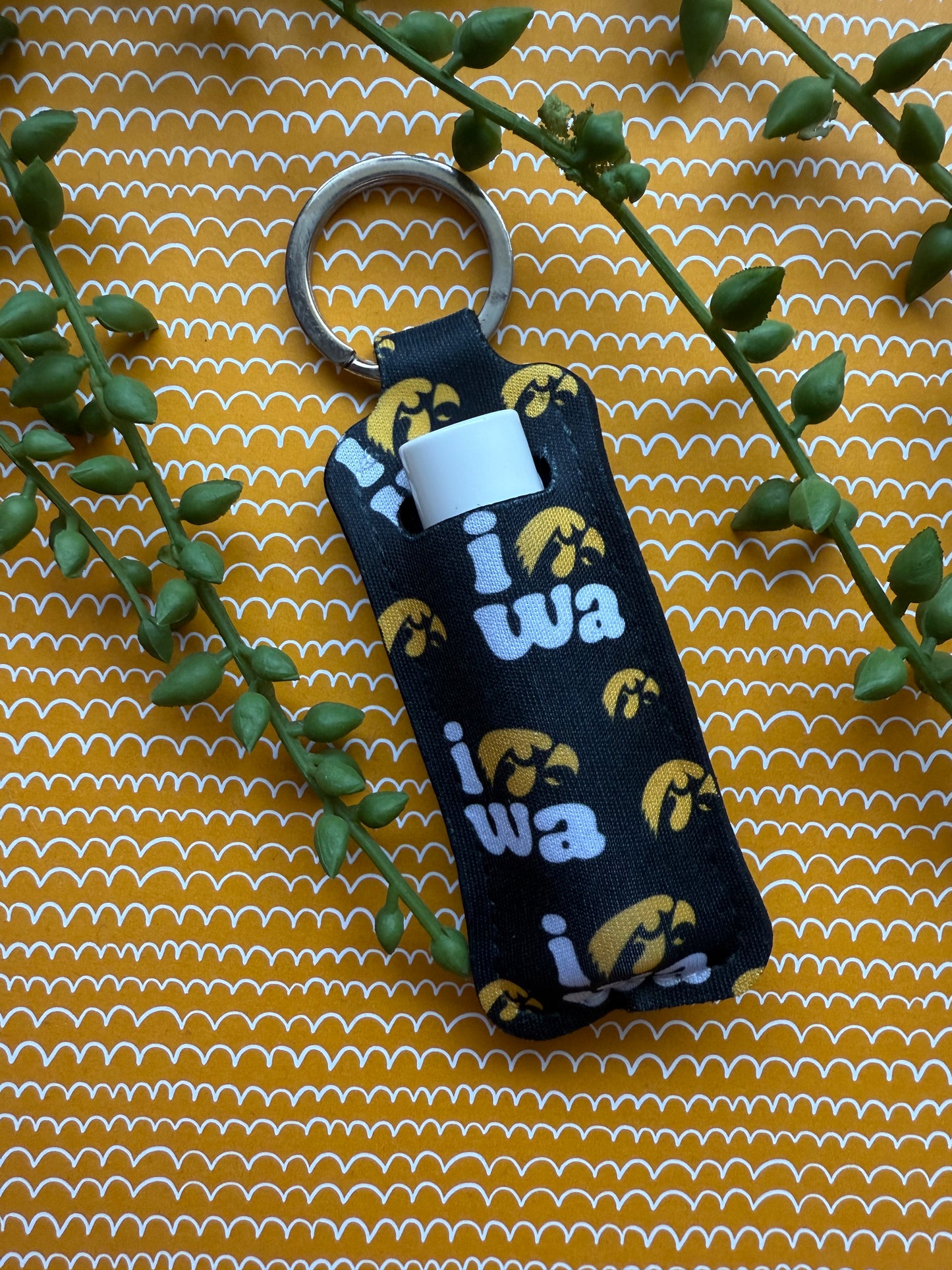 Iowa Lip Balm Keychain