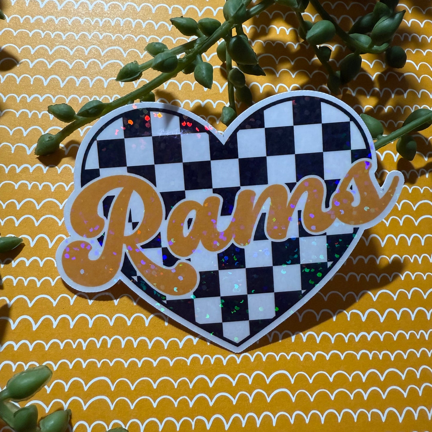 Rams Heart Sticker
