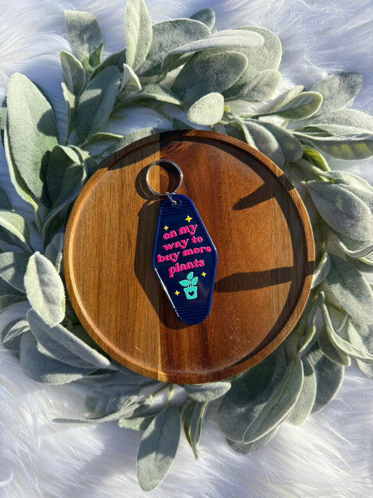 Buy More Plants - Motel Keychain
