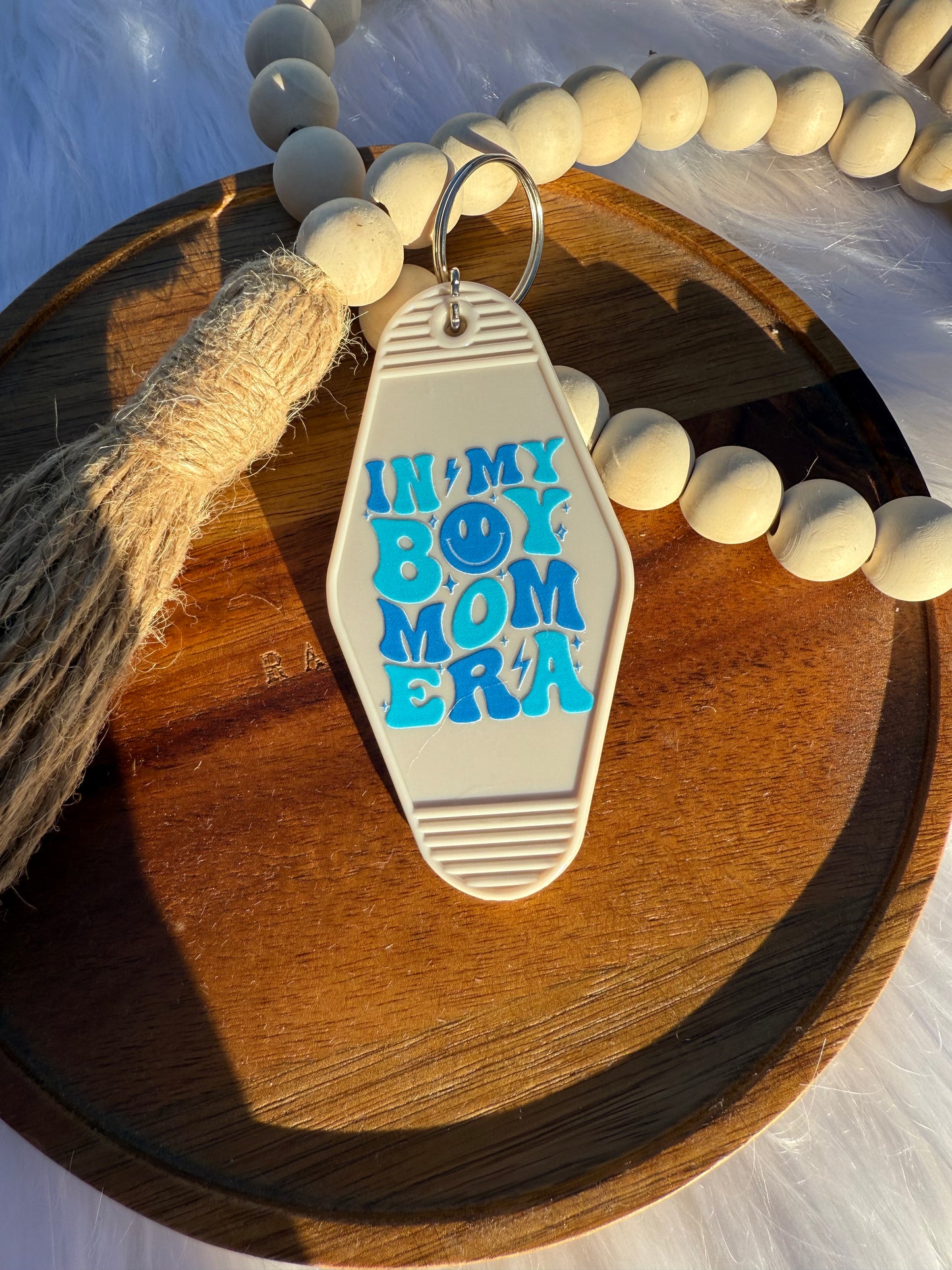 Boy Mom Era - Motel Keychain