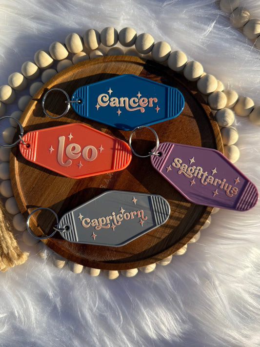 Zodiac Signs - Motel Keychain