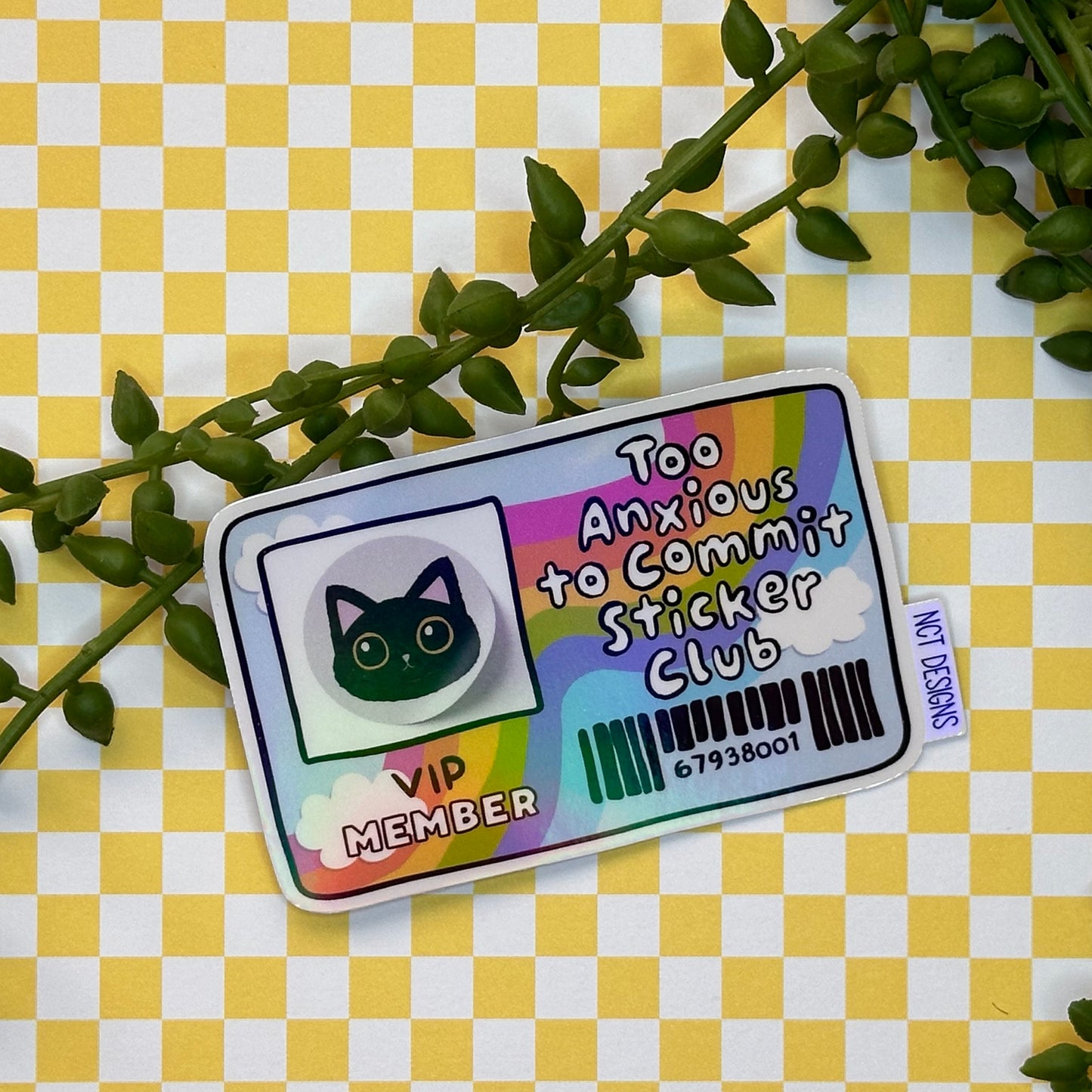 Too Anxious to Commit Sticker