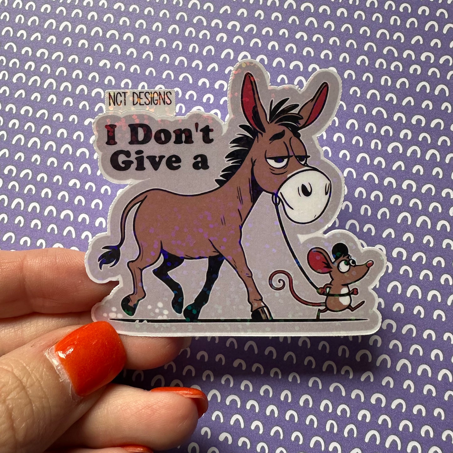 Don't Give a Rat's Ass Sticker