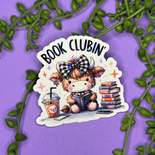 Book Clubin' Sticker