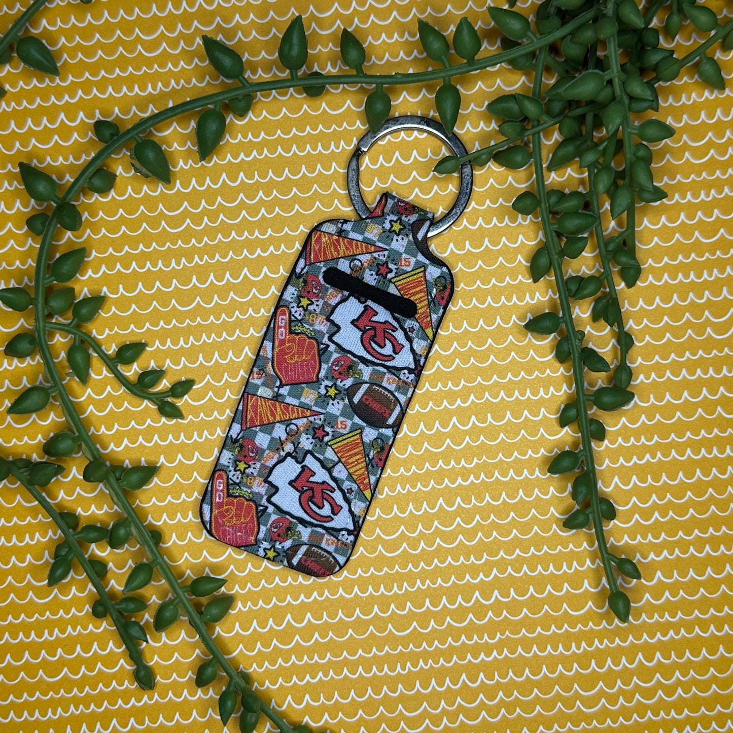 Go Chiefs Lip Balm Keychain