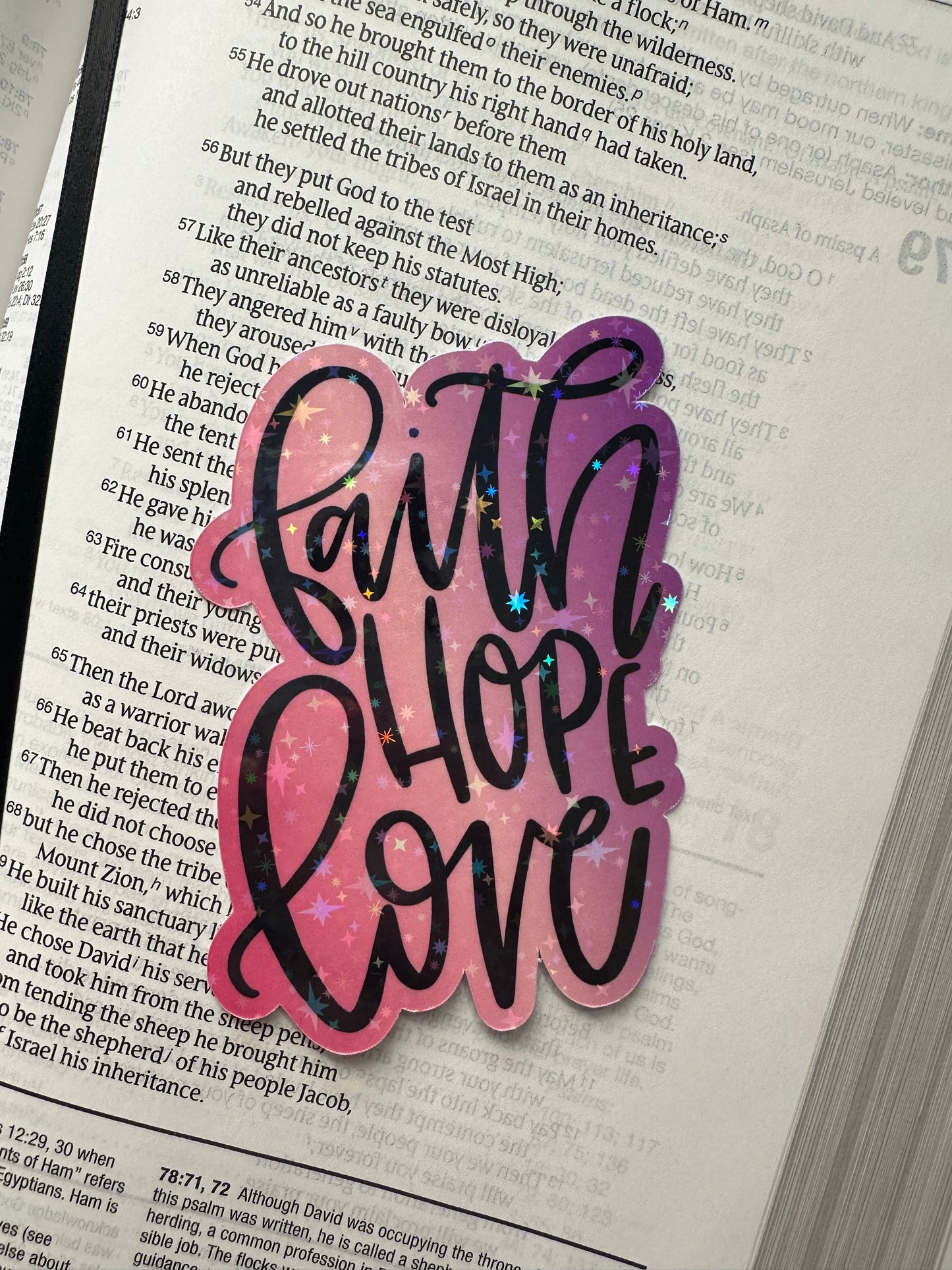 Faith, Hope, & Love Sticker