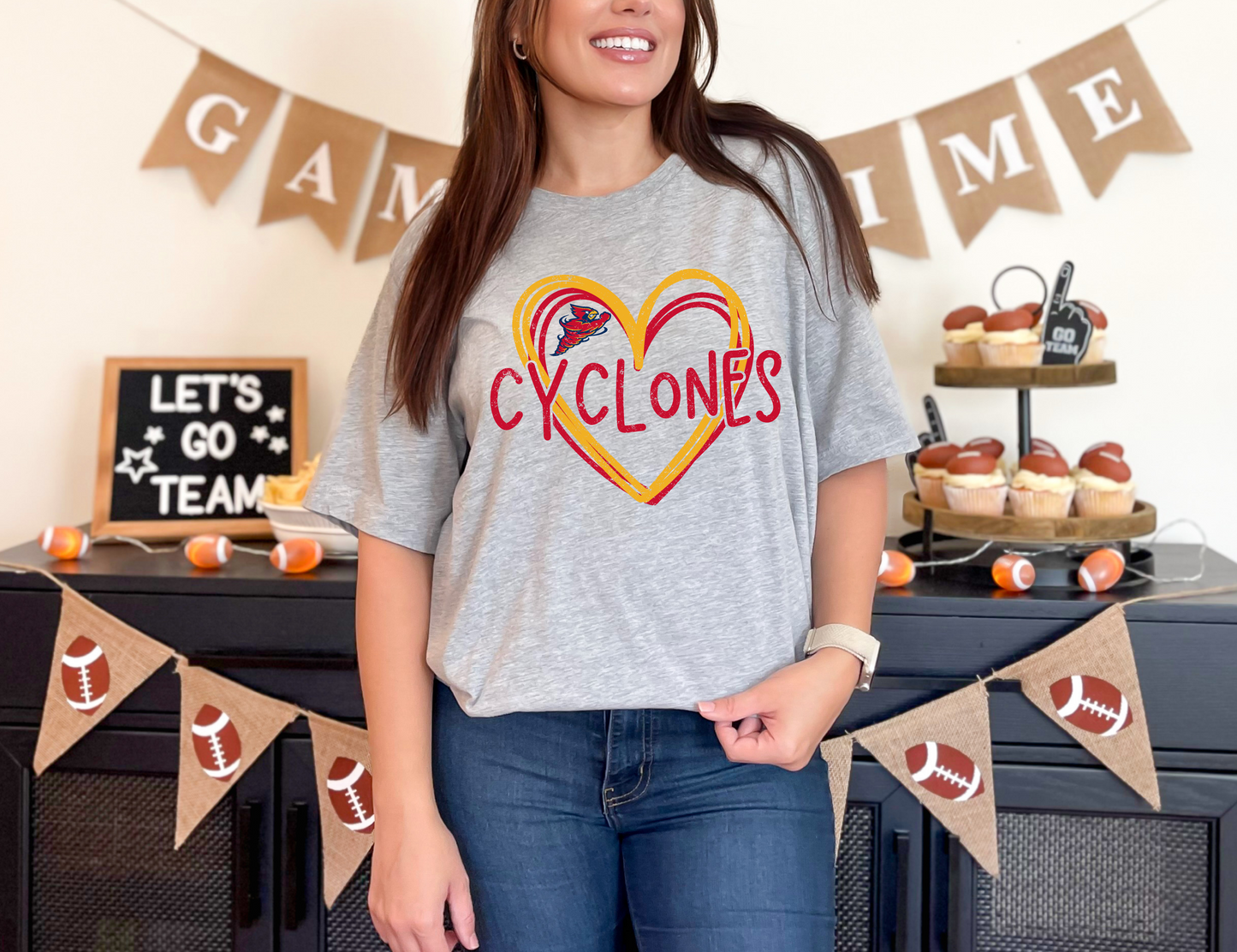 Double Heart Cyclones T-shirt