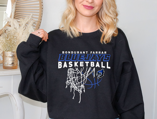 BF Bluejays Basketball Net Sweatshirt