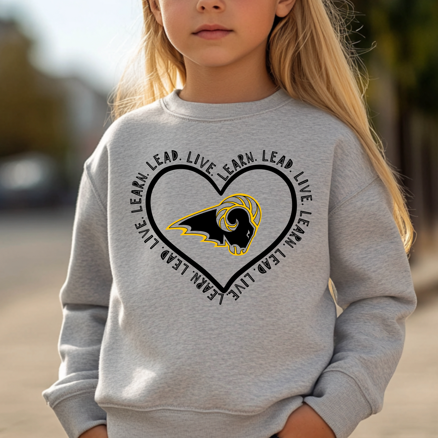Learn, Lead, Live Rams Sweatshirt