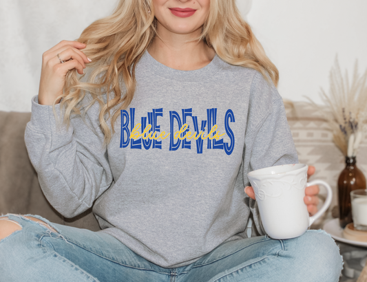 Blue Devils Overlay Sweatshirt