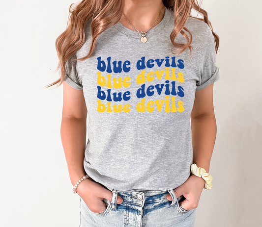 Blue Devils Groovy Wave T-Shirt