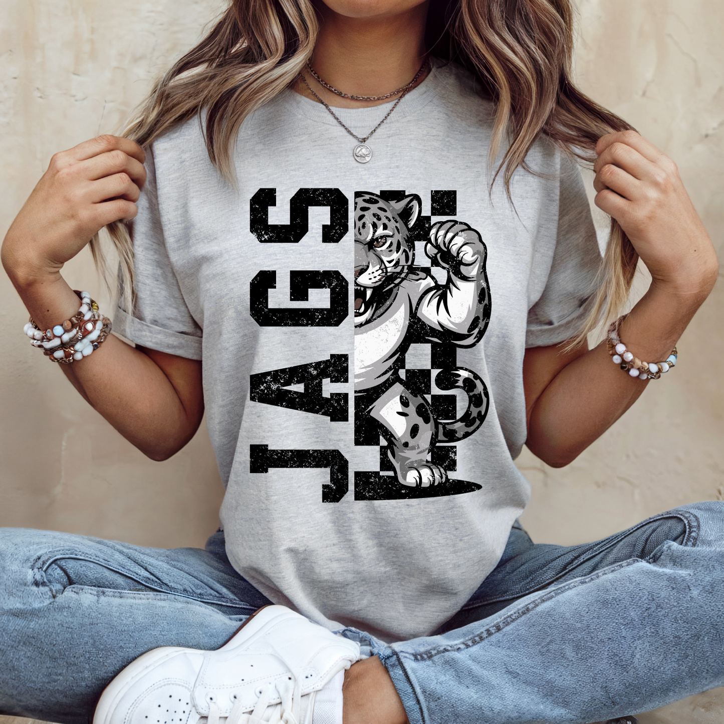 Half Check Jags T-Shirt