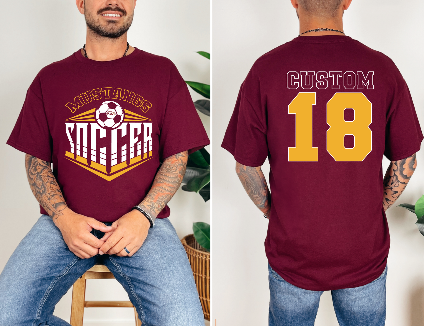 PCM Mustangs Soccer T-shirt - Customized