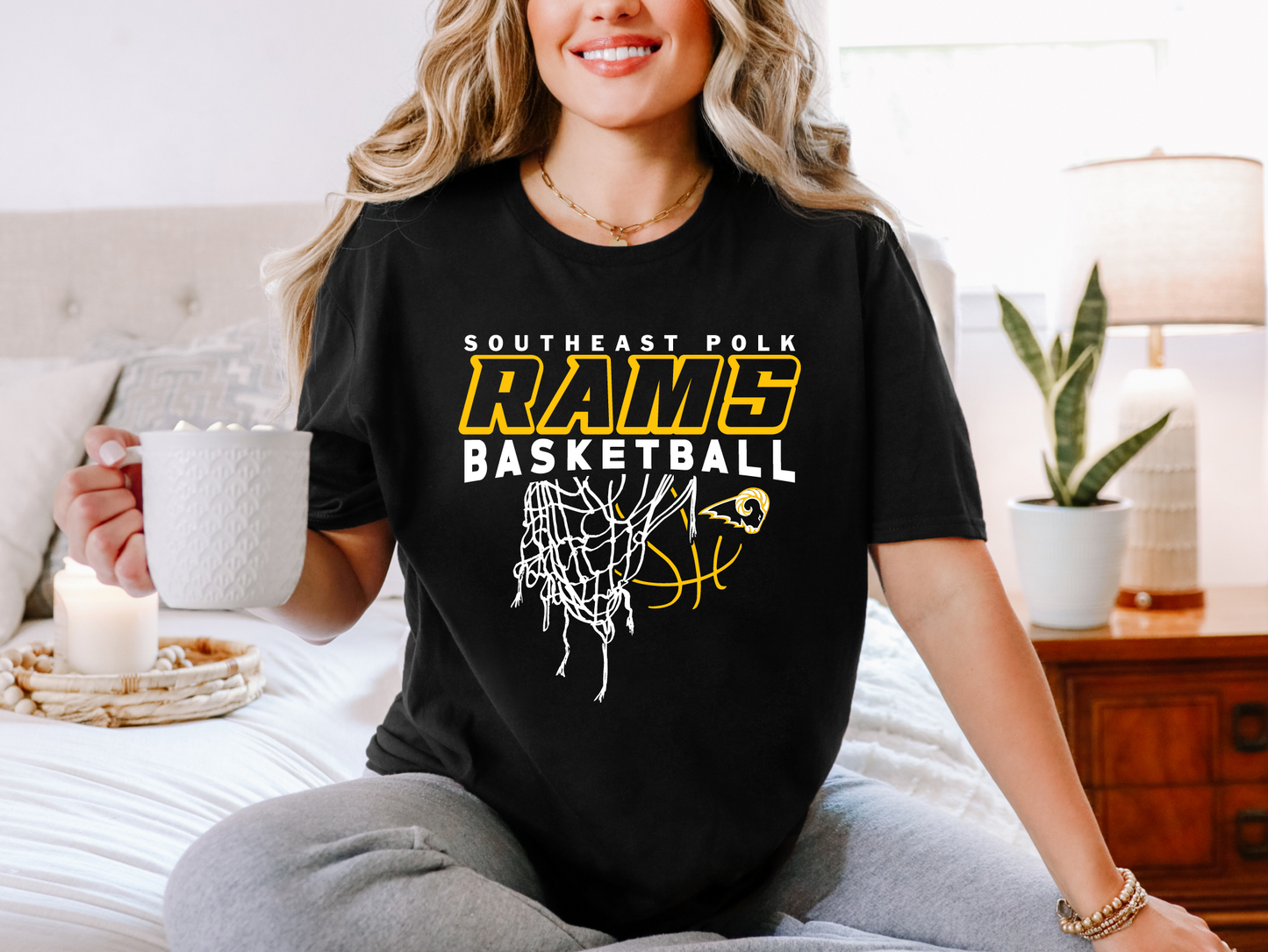 SEP Rams Basketball Net T-shirt